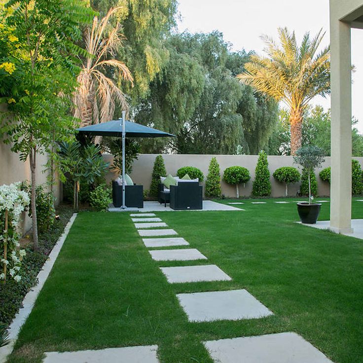Luxury villa landscaping in Dubai